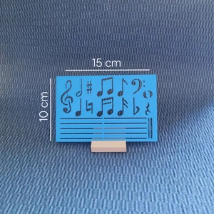 Karmelom Studio Müzik Sembolleri Nota Şablon Cetvel - Nota ve Porte Çizim Aracı