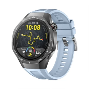 Huawei Watch Gt5 Pro 46MM Ile Tam Uyumlu Kordon Metal Tokalı Yumuşak Silikon Kordon Kayış