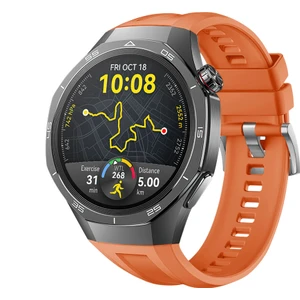 Huawei Watch Gt5 Pro 46MM Ile Tam Uyumlu Kordon Metal Tokalı Yumuşak Silikon Kordon Kayış