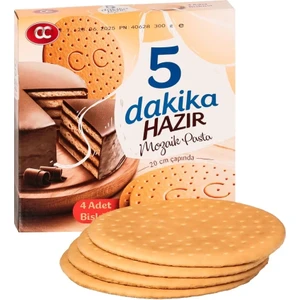 5 Dakika Hazır Mozaik Pasta 20 cm Çapında Pasta Tabanı Bisküvisi