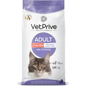 Vet Prive Kısırlaştırılmış Tavuklu Yetişkin Kedi Maması 1.5 kg
