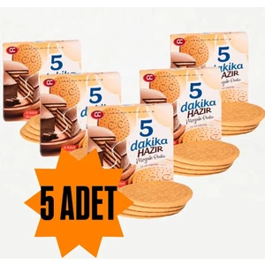 5 Adet 5 Dakika Hazır Mozaik Pasta 20 cm Çapında Pasta Tabanı Bisküvisi