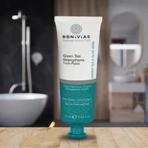 Yeşil Çay Özlü Diş Macunu Florürsüz Diş ve Diş Eti Bakımını Destekleyici Koku Karşıtı