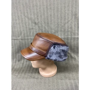 Fast Style Deri Kürk Amerikan Şapka