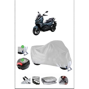 Sym Adx 125 Için Arka Çanta Ve Kilit Uyumlu Gri Motosiklet Branda, Güvenli