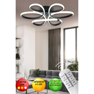 Linup Modern Plafonyer Tavana Sıfır Avize 3 Renk Kumandalı