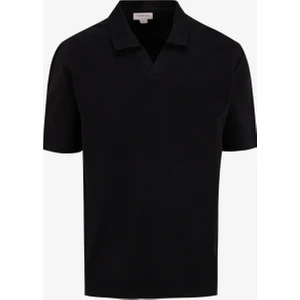 Calvin Klein Jeans Siyah Erkek Polo T-Shirt J30J327415BEH Textured Crepe Polo