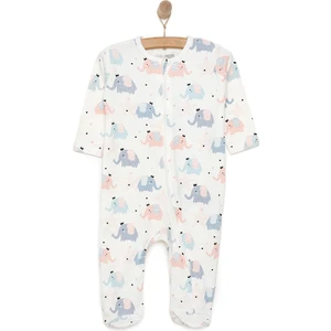 Hellobaby Yenidoğan Kız  Patikli Tulum Kız Bebek