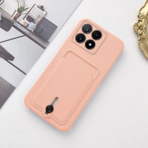 Xiaomi Poco X6 Pro 5g Uyumlu Kılıf Zebana Kartlıklı Sweet Yumuşak Silikon Kılıf Rose Gold