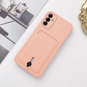 Samsung Galaxy A55 Uyumlu Kılıf Zebana Kartlıklı Sweet Yumuşak Silikon Kılıf Rose Gold