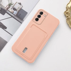 Samsung Galaxy S24 Uyumlu Kılıf Zebana Kartlıklı Sweet Yumuşak Silikon Kılıf Rose Gold