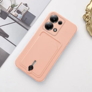 Xiaomi Redmi Note 13 Pro 5g Uyumlu Kılıf Zebana Kartlıklı Sweet Yumuşak Silikon Kılıf Rose Gold
