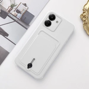 Xiaomi Poco C65 Uyumlu Kılıf Zebana Kartlıklı Sweet Yumuşak Silikon Kılıf Beyaz