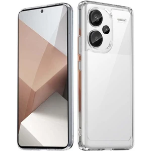Xiaomi Redmi Note 13 Pro Plus 5g Uyumlu Kılıf Zebana Şeffaf Soft Silikon Kılıf Şeffaf