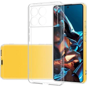 Xiaomi Poco X6 Uyumlu Kılıf Zebana Şeffaf Soft Silikon Kılıf Şeffaf