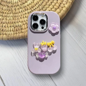 Apple iPhone 15 Pro Uyumlu Kılıf Zebana Berry Silikon Kılıf Lila