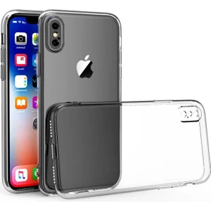 Apple iPhone Xs Max Uyumlu Kılıf Zebana Şeffaf Soft Silikon Kılıf Şeffaf