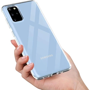 Samsung Galaxy S20 Plus Uyumlu Kılıf Zebana Şeffaf Soft Silikon Kılıf Şeffaf