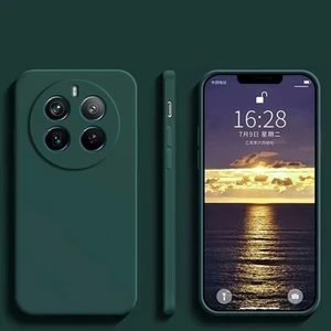 M.TK Moveteck Realme 12 Kılıf Lansman Kamera Korumalı Içi Kadife Yumuşak Renkli Silikon Mat Hisli Süet Liquid
