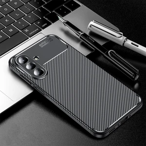 Samsung Galaxy A36 Uyumlu 3D Kamera Korumalı Karbon Silikon Leke Tutmaz Darbe Emici Kılıf