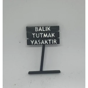 Shape Shift Akvaryum Dekorasyonu - Balık Tutmak Yasaktır Akvaryum Süsü