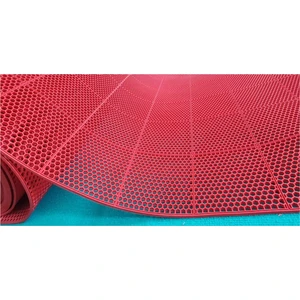 Ünal File Kırmızı Islak Zemin Matı Iç ve Dışmekan Kaymaz Paspas Yolluk  Zmat