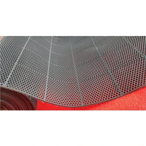 Ünal File Gri Yeni Model Kare Desen  Islak Zemin Için Mat Paspas Banyo Içi Lavabo Önü Zemin Matı