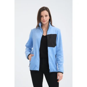 Tam Fermuarlı Beş Cepli Kadın Polar Ceket