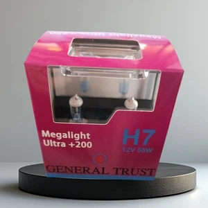 H7 HALOJEN  Performans Ampulü DAHA FAZA IŞIK  Ultra Vision +%200 Fazla +%20 Beyaz Işık 12V 55W 1tkm (2ADET)