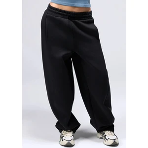 Kadın Mevsimlik Salaş Geniş Rahat Paça Yan Cepli Eşofman Altı Baggy