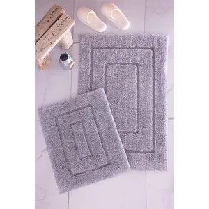 Frame 2'li Banyo Paspası Gri (2'li Takım)