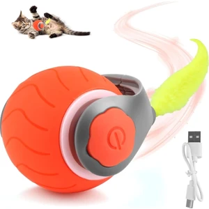 Akıllı Oyun Topu – Kuyruklu, Otomatik , Kedi ve Köpekler Için Etkileşimli Evcil Hayvan Oyuncağı
