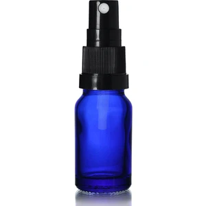 Zylan Ambalaj 20 ml Mavi Cam, Siyah Sprey Başlıklı Şişe, 24 Adet