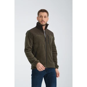 Tam Fermuarlı Softshell Garnili Polar Ceket