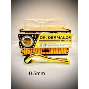 Dr. Dermalok Dermaroller Gold Professional 0. 5mm Saç, Sakal, Kaş Serum Kullanımına Uygun Yeni Seri