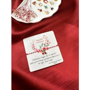 The Canelif Accessories Hediye Paketli Sallantılı Marteniçka Bileklik - Ayarlanabilir, Şans Getiren Özel Tasarım (Jelatinli Paket)