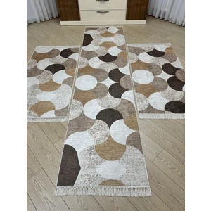 Allgelsin yatak Odası Halısı Seti 3 'lü Yatak Odası Halı Takımı 2 Adet 80X150 1 Adet 80X300 cm Halı Seti