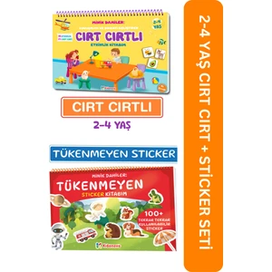 Minik Dahiler: Cırt Cırtlı Etkinlik(2-4 Yaş) ve Tükenmeyen Sticker Kitabı Seti