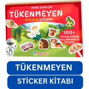 Minik Dahiler: Tükenmeyen Sticker Kitabım (100+ Tekrar Kullanılabilir Sticker)
