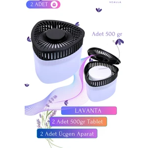 Nem Alıcı - Rutubet Giderici Lavanta ( 2 Adet 500 Gram Aparat ve 2 Adet 500 Gram Tablet )