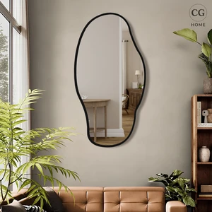 Cg Home Asimetrik Ayna, Konsol Aynası, Dresuar Aynası, Tuvalet Aynası, Salon Aynası 90 x 50  cm