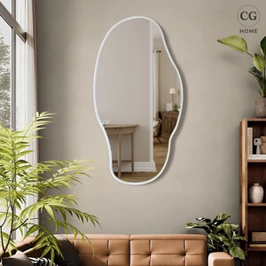 Cg Home Asimetrik Ayna, Konsol Aynası, Dresuar Aynası, Tuvalet Aynası, Salon Aynası 90 x 50  cm