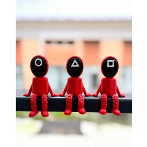 Squid Game Figür Muhafız 3'lü Set