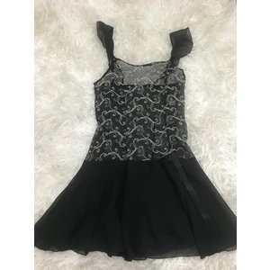 Ahu Lingerie Gümüş Simli Şeffaf Gecelik