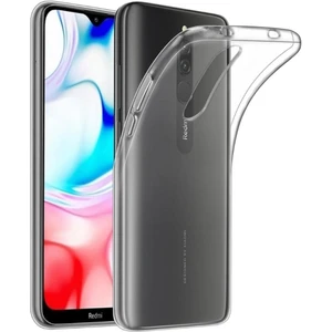 Redmi 8 Uyumlu Şeffaf Silikon Kılıf - Kamera Korumalı Esnek Tam Koruma Kapak