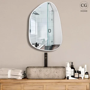 Cg Home Asimetrik Ayna, 75 x 55  cm , Konsol Aynası, Dresuar Aynası, Duvar Aynası, Şişecam Ayna