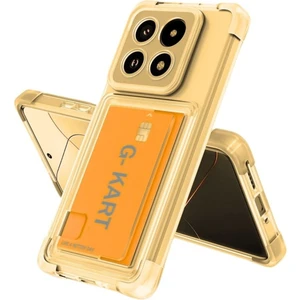 Infinix Note 40 Pro Plus 5g Uyumlu Kılıf Darbe Emici Köşe Korumalı Kartlıklı Cüzdanlı Silikon Kapak - Füme