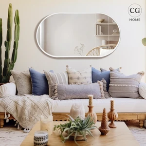 Cg Home Model Alfa, Dekoratif Ayna, Duvar Aynası, Konsol Aynası, Elips Ayna, Salon Aynası