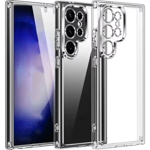Samsung Galaxy S25 Ultra Uyumlu Şeffaf Silikon Kılıf - Kamera Korumalı Esnek Tam Koruma Kapak