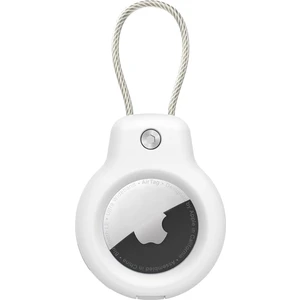 Buff Tagsafe Rope Steel Taşınabilir Anahtarlık Airtag Kılıf White